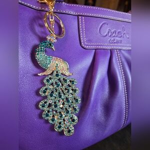 Peacock Bag Charm